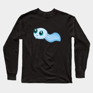 Funny blue tadpole Long Sleeve T-Shirt